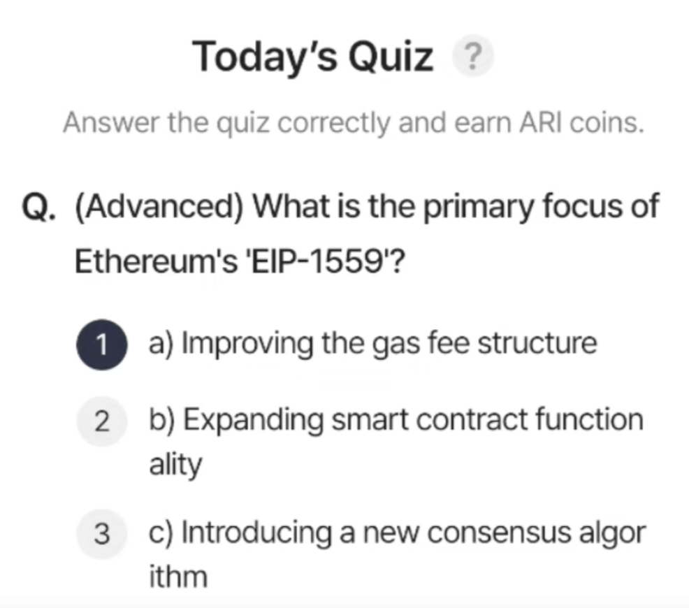 ARI Wallet Daily Quiz Answer 7 June 2025 (AriChain)